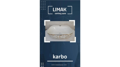 رو کابینتی کاربو سایز 40 سفید و کوتینگ
